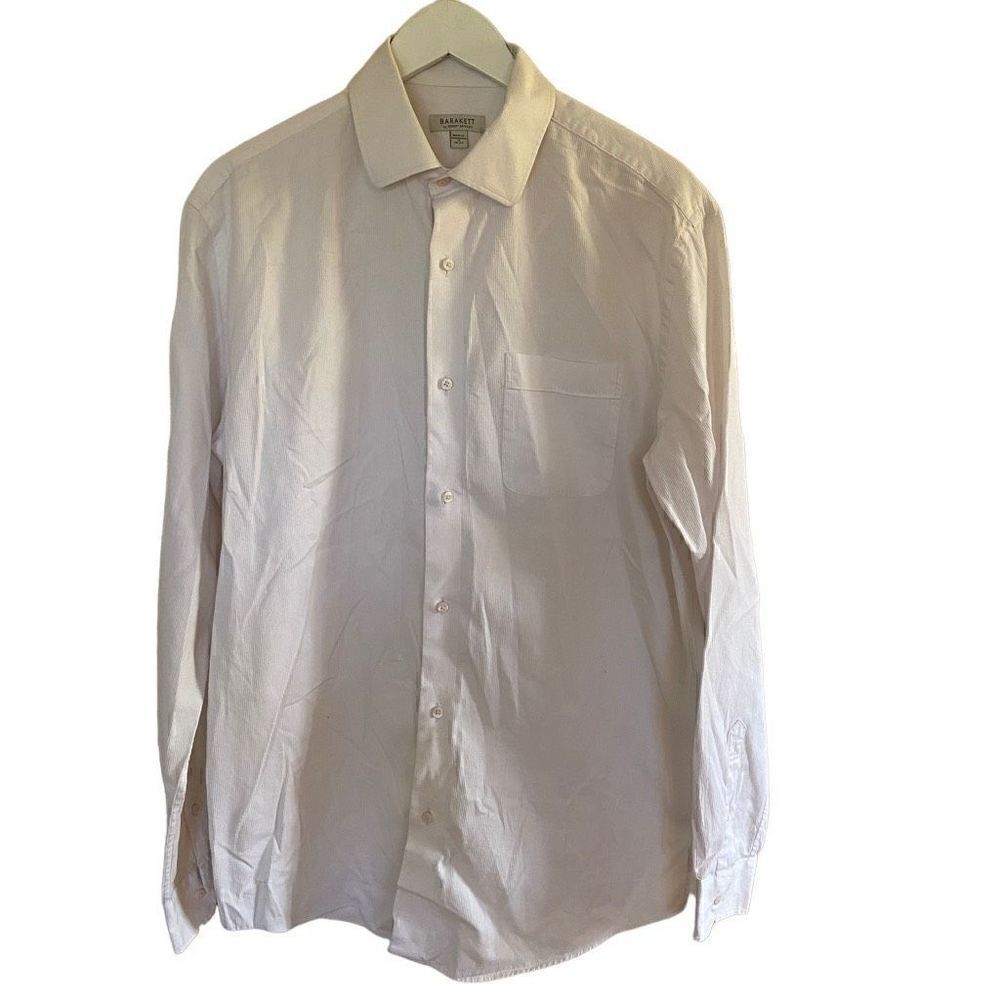 Barakett by Robert Barakett Men's button down dress skirt white stripped size 16